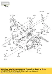 Qui puoi ordinare bullone, flangiato, 12x228 da Kawasaki , con numero parte 921501952: