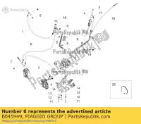 B045949, Piaggio Group, Tubo freno unità abs - perno freno anteriore aprilia  caponord zd4vk000, zd4vka, zd4vk001, zd4vka01 zd4vkb000, zd4vkb001, zd4vkb003, zd4vkb00x, zd4vkb009 zd4vku00 1200 2013 2014 2015 2016 2017, Nuovo