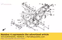 50532KRHD00, Honda, plaque, l jusqu'à eng ha honda xr  l xr125l 125 , Nouveau