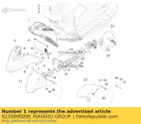 623589000P, Piaggio Group, wheel compartment piaggio x x evo x8 zapm36401 zapm36601 125 150 180 200 250 400 500 2000 2002 2004 2005 2006 2007 2008 2016, New