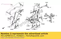 45126MBTD11, Honda, tuyau, l. fr. frein principal honda xl varadero v va xl1000v 1000 , Nouveau