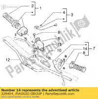 329404, Piaggio Group, Palanca de embrague gilera gsm h@k zulu 50 1998, Nuevo