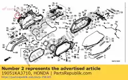 Qui puoi ordinare gomma, montaggio del radiatore da Honda , con numero parte 19051KA3710: