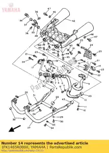 yamaha 1FK1465R0000 placa, protetor 1 - Lado inferior