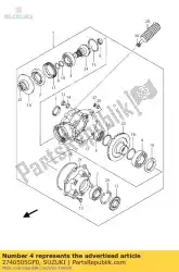 Here you can order the bearing,30x62x1 from Suzuki, with part number 2740505GF0: