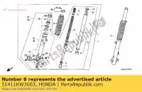 51411KW3003, Honda, nessuna descrizione disponibile al momento honda nx 250 1988 1989 1990 1991 1993, Nuovo