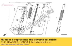 geen beschrijving beschikbaar op dit moment van Honda, met onderdeel nummer 51411KW3003, bestel je hier online: