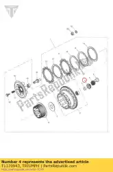 Here you can order the sprocket, auxiliary drive from Triumph, with part number T1170943: