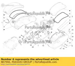 Qui puoi ordinare supporto rh da Piaggio Group , con numero parte 887946: