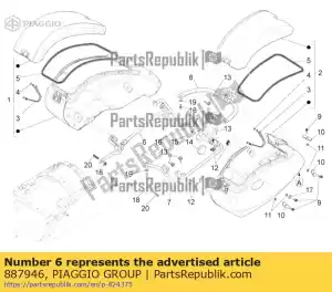 Piaggio Group 887946 supporto rh - Il fondo