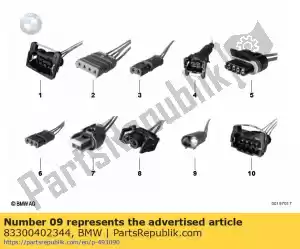 bmw 83300402344 repair plug, 2-pin - Bottom side