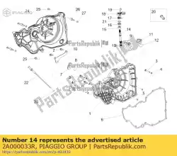 Qui puoi ordinare mandrino comando frizione da Piaggio Group , con numero parte 2A000033R: