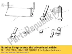 Ici, vous pouvez commander le entretoise pour install. Of ring auprès de Piaggio Group , avec le numéro de pièce GU19927202: