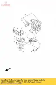 Yamaha 1B9137500000 conjunto do corpo do acelerador - Lado inferior