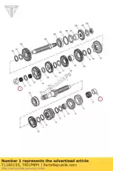 Aquí puede pedir conjunto de manga, aguja brg, i & o de Triumph , con el número de pieza T1180155: