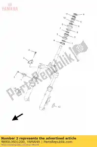 yamaha 9890L0601200 screw, binding head - Bottom side