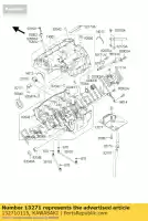 132710115, Kawasaki, placa, respirador zx600-k1h kawasaki zx 600 2003 2004, Novo