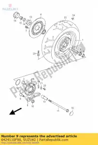 suzuki 6424110F00 pin,caliper bra - Bottom side