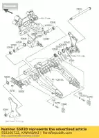 550200722, Kawasaki, os?ona, ?a?cuch kawasaki er6f  f er6n e er650 ex650 er 6f abs 6n 650 , Nowy