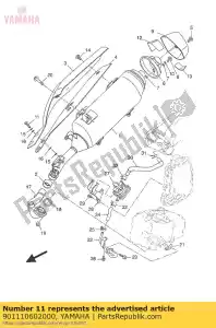 yamaha 901110602000 boulon - La partie au fond