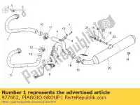 977662, Piaggio Group, rh exhaust pipe moto-guzzi bellagio breva sport 940 1200 2006 2007, New