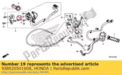 Here you can order the screwwasher, 5x16 from Honda, with part number 938920501608: