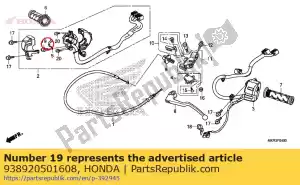 honda 938920501608 screwwasher, 5x16 - Bottom side