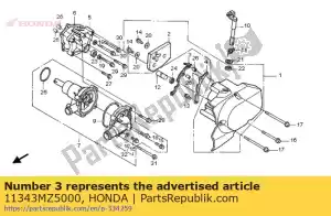 honda 11343MZ5000 uszczelka, l. pokrywa skrzyni korbowej - Dół