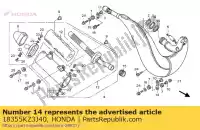 18355KZ3J40, Honda, ficar, câmara honda cr 250 2002 2003 2004 2005 2006 2007, Novo