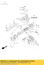 Aquí puede pedir placa, guardabarros de Suzuki , con el número de pieza 6331213E00: