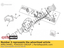 Aprilia AP8134481, Brake hanger plate, OEM: Aprilia AP8134481