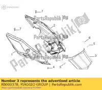 RB000378, Piaggio Group, afdekking aprilia derbi etx lbmetx10 lbmetx20 lbmstx10 lbmstx20 150 2014 2016 2017 2018 2019, Novo