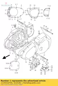 suzuki 1134010F00 deksel, koppeling - Onderkant