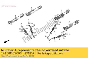 honda 14130MCS000 nokkenas comp., r. ex. - Onderkant