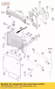 ktm 76435045000 thermoswitch 80-85 dg - Lado inferior