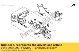 Honda 06431MAK003 seal set, piston - Bottom side