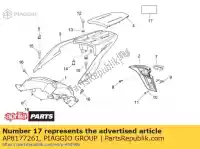 AP8177261, Piaggio Group, Placa de datos aprilia 75x28 aprilia  atlantic 125 300 400 2005 2006 2007 2010 2011, Nuevo