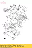 1D7YK21501P1, Yamaha, front fender comp. yamaha xv 1900 2006 2007 2008 2009 2011, New