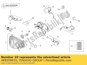 aprilia AP8258935 prawy kierunkowskaz - Dół