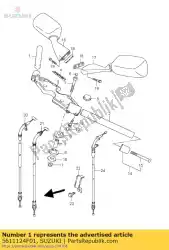 Ici, vous pouvez commander le guidon, r auprès de Suzuki , avec le numéro de pièce 5611124F01: