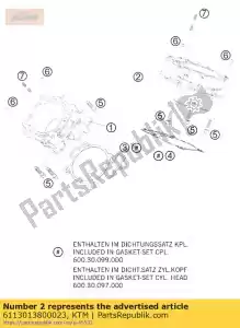 ktm 6113013800023 zylinder et piston arrière - La partie au fond