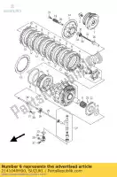 2141040H00, Suzuki, buje, manga del embrague suzuki vz 1500 2009 2010, Nuevo