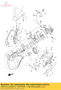 yamaha 39P2313200P3 cover, outer 2 - Bottom side