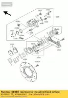 410800175, Kawasaki, disc, rr klx125caf kawasaki d tracker klx 125 2010 2011 2012 2013 2015 2016, Nowy