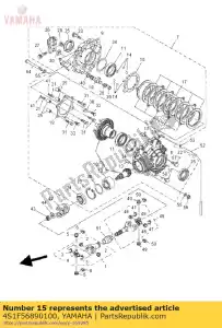 yamaha 4S1F56890100 piastra, guida - Il fondo