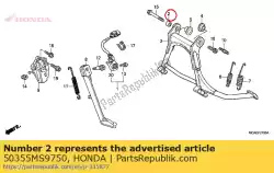 Aquí puede pedir collar, l. Fr. Suspensión del motor de Honda , con el número de pieza 50355MS9750: