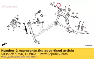 honda 50355MS9750 kraag, l. fr. motor hanger - Onderkant