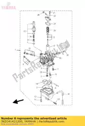 Aquí puede pedir jet, piloto (# 12. 5) de Yamaha , con el número de pieza 3KD141421200: