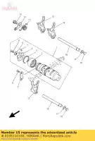 4L0185310100, Yamaha, Bar, shift fork guide 1 yamaha lc 4ce2 spain 214ce-352s1 lc 4l1 europe 214l1-332e2 rd yfz 250 350 1981 1985 1986 1988 1991 2000 2001 2002 2003 2004 2005 2006 2007 2008 2009 2011, New