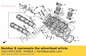 Honda 16211MCC600 insulator - Bottom side